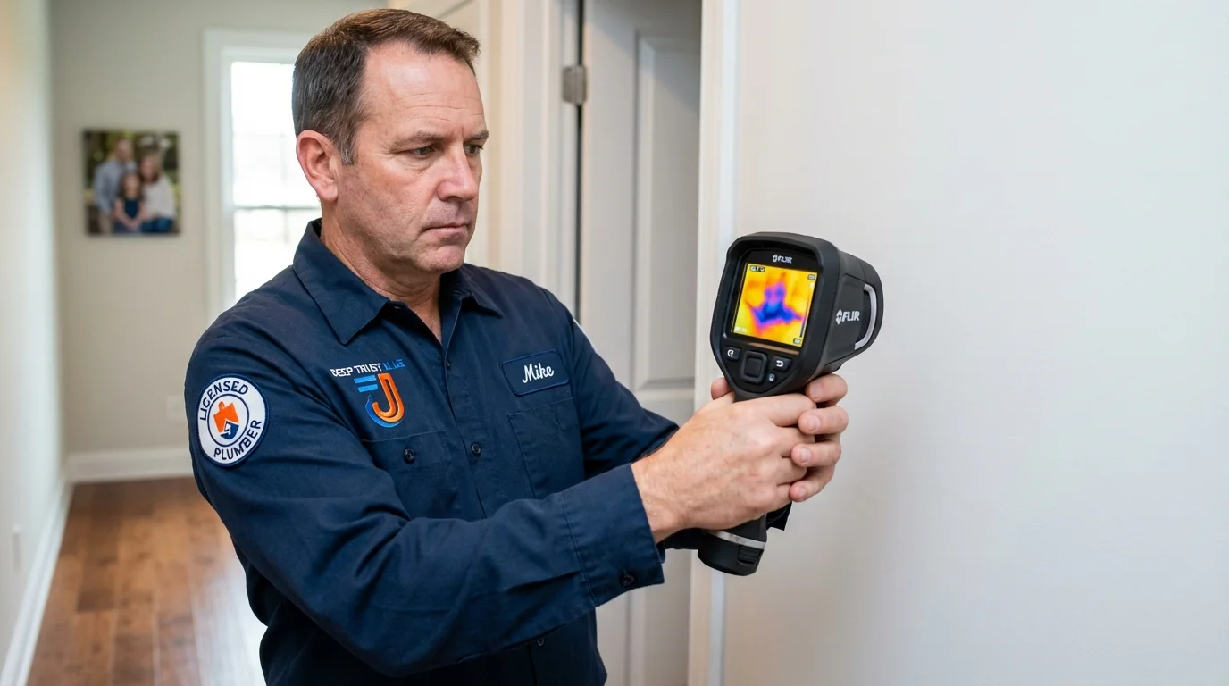Thermal imaging leak detection by Johns Plumbing LLC in Budd Lake